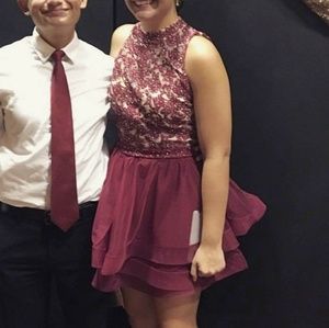 Maroon Dress